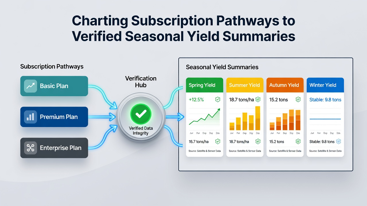 Analytics chart showing verified seasonal yield trends over multiple periods