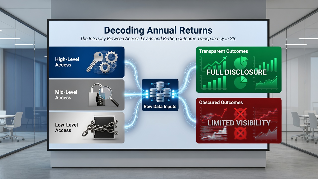 Comparison chart of annual returns across different platform access levels