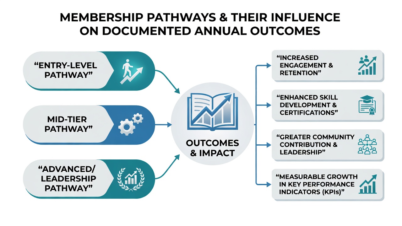 Chart illustrating how membership tiers affect the detail and frequency of annual outcome records in betting services