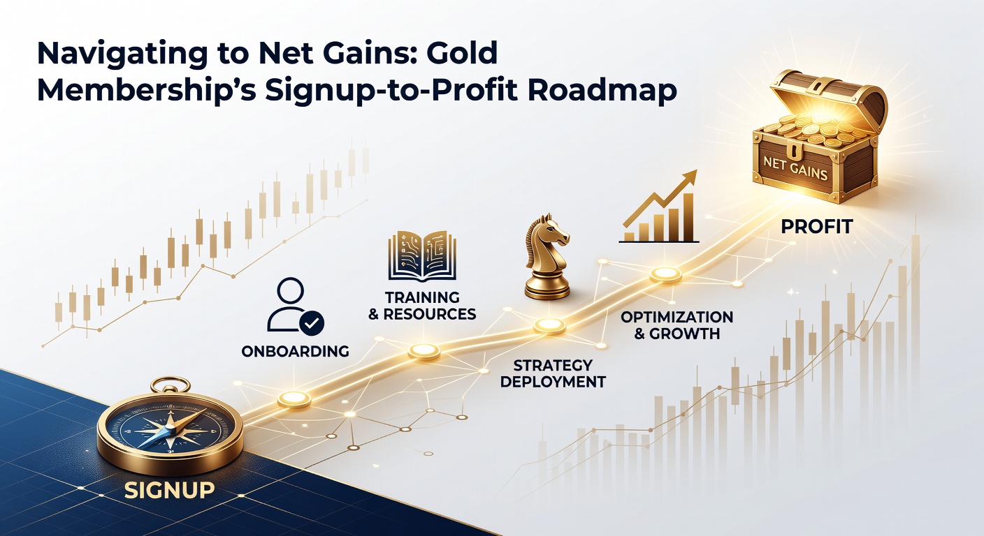 Dashboard screenshot of Gold Membership P/L tracker displaying multi-month profit curves, ROI metrics, and upcoming bet recommendations for April 2026