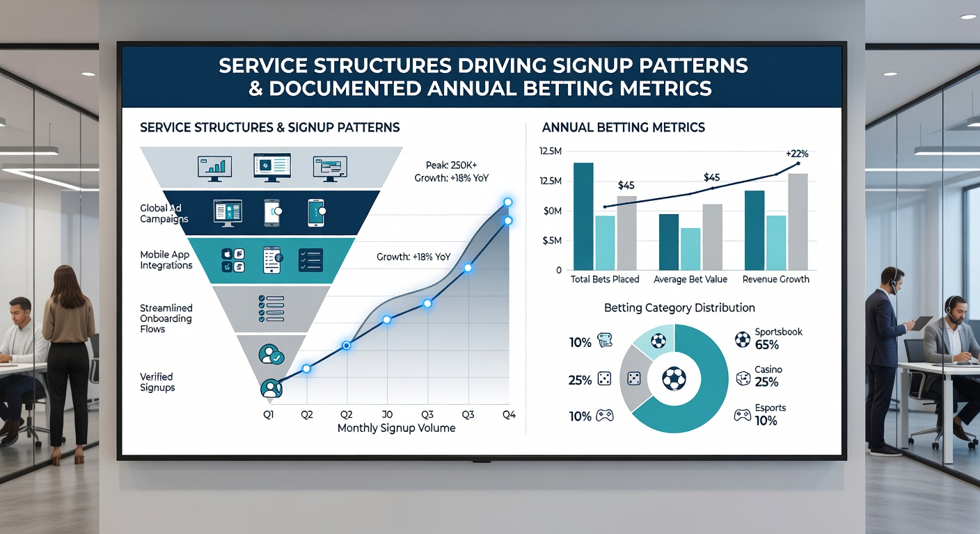 Annual performance charts displaying tier-based signup growth alongside verified return distributions over multiple years