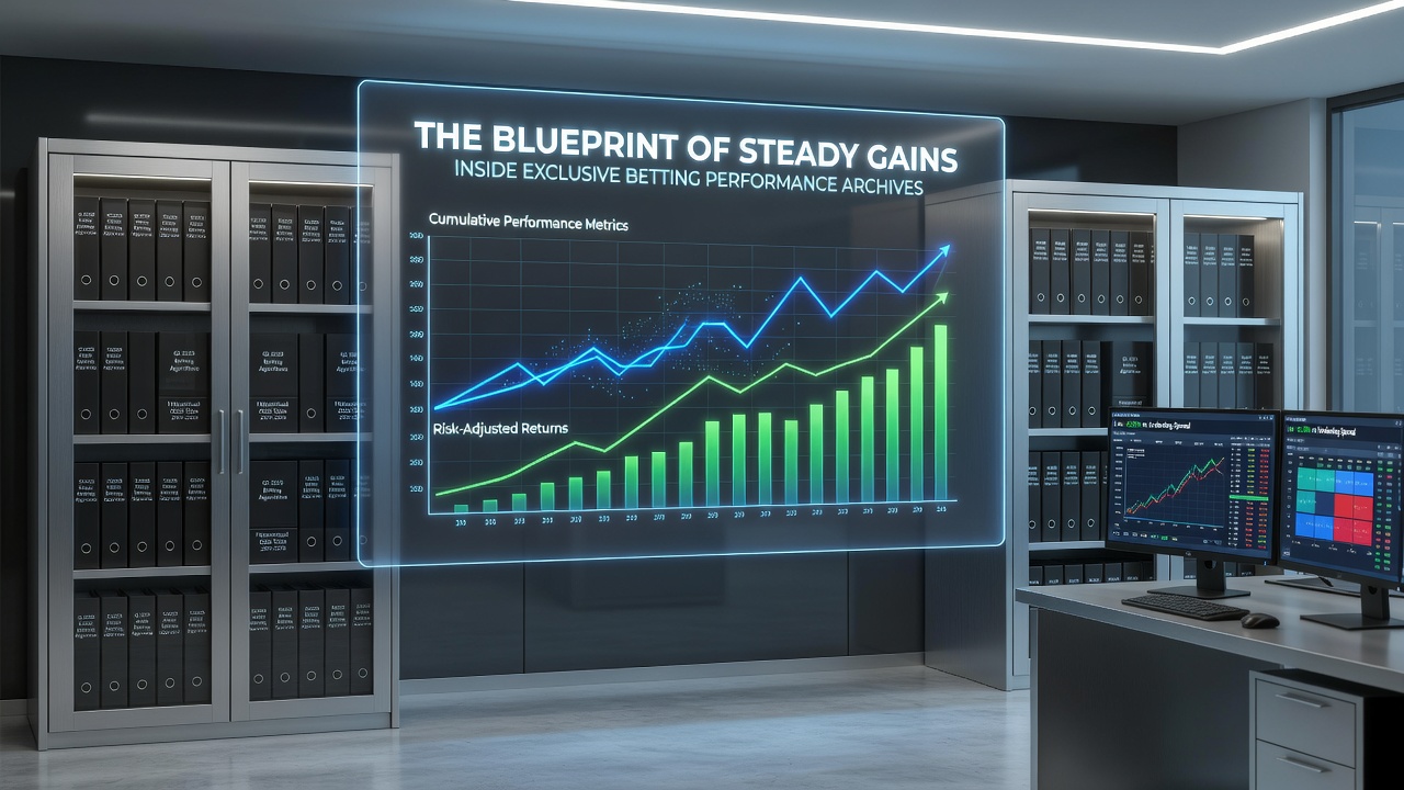 Sample pages from betting performance archives showing tracked results and statistical summaries